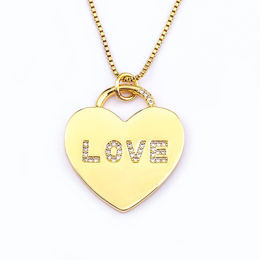 Adora Love Crystal Necklace - Rosetose