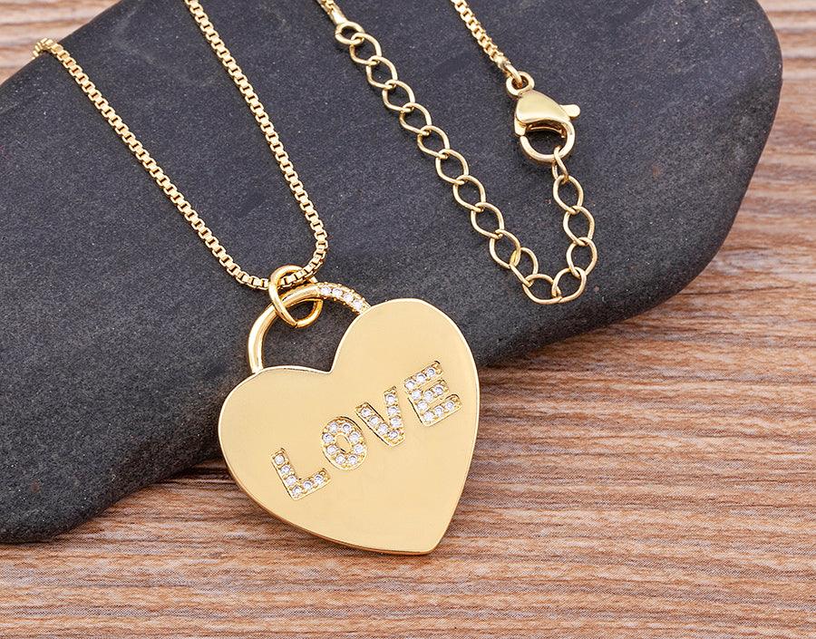 Adora Love Crystal Necklace - Rosetose