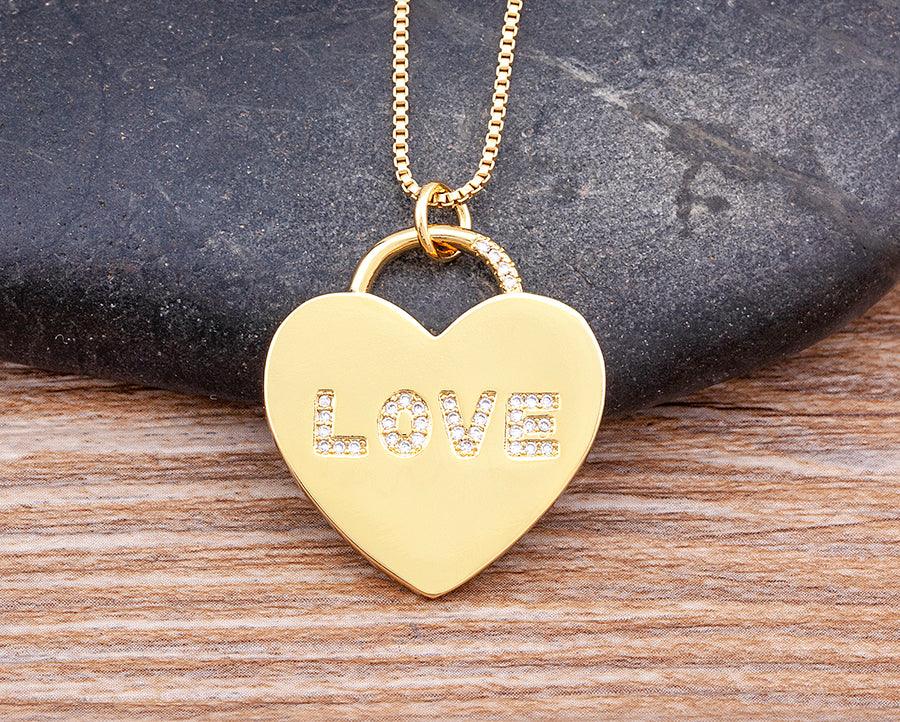 Adora Love Crystal Necklace - Rosetose