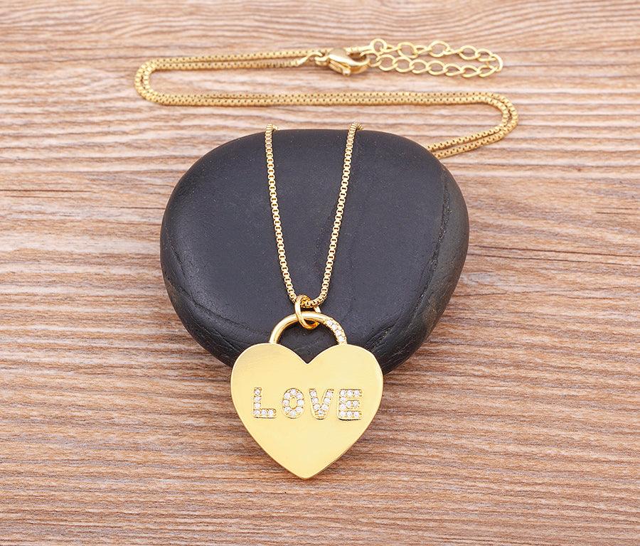 Adora Love Crystal Necklace - Rosetose