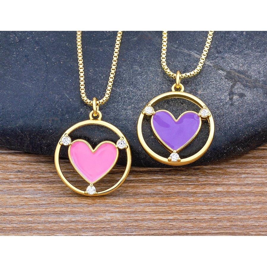 Amanda Heart Necklace - Rosetose