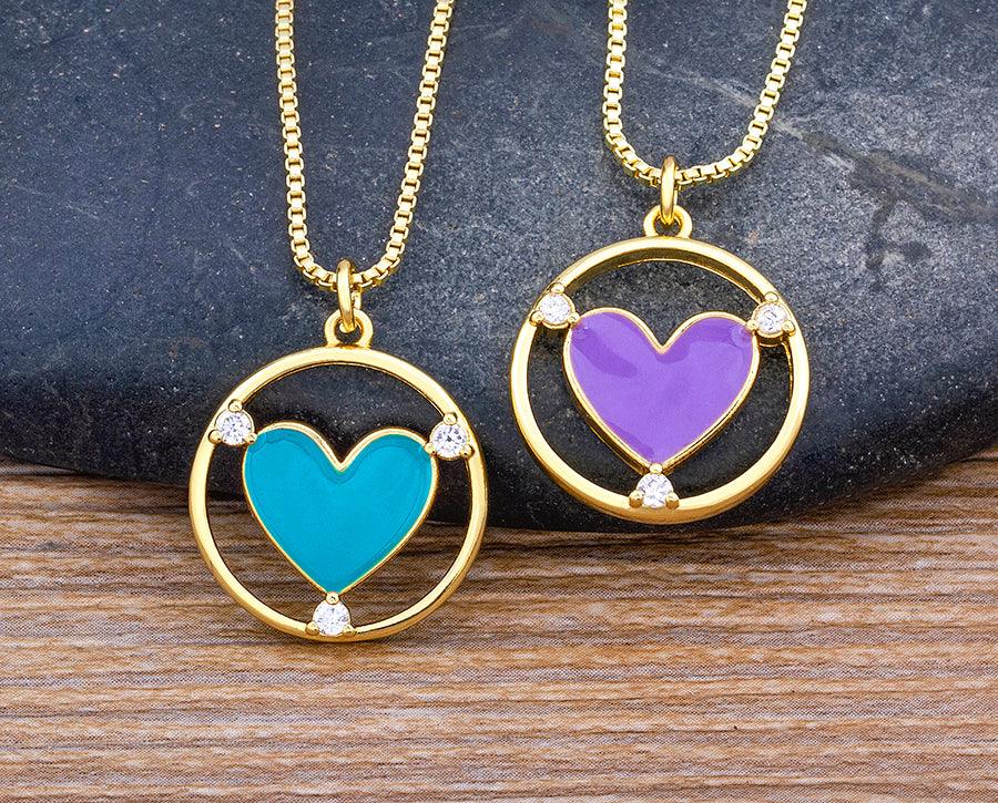Amanda Heart Necklace - Rosetose