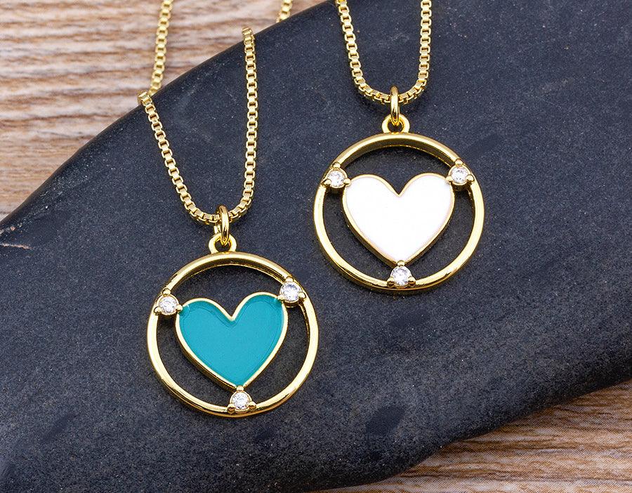 Amanda Heart Necklace - Rosetose