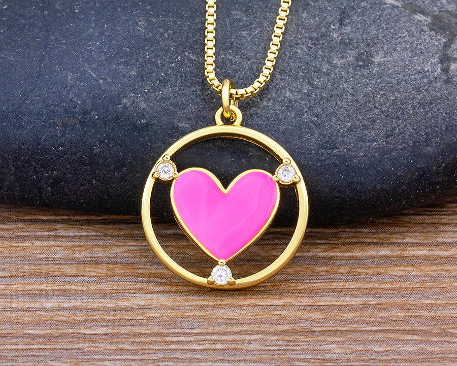 Amanda Heart Necklace - Rosetose