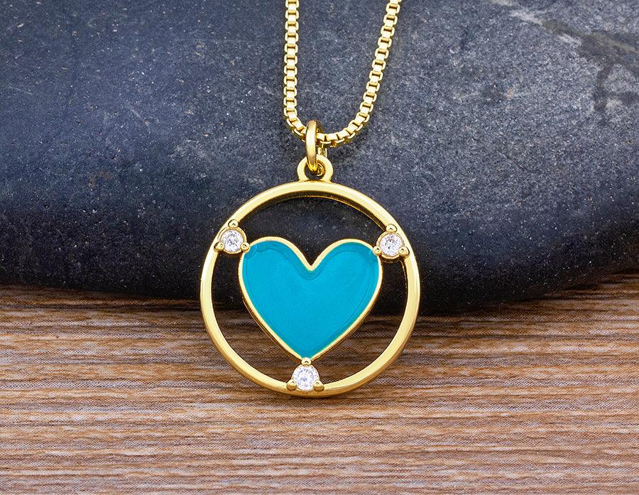 Amanda Heart Necklace - Rosetose