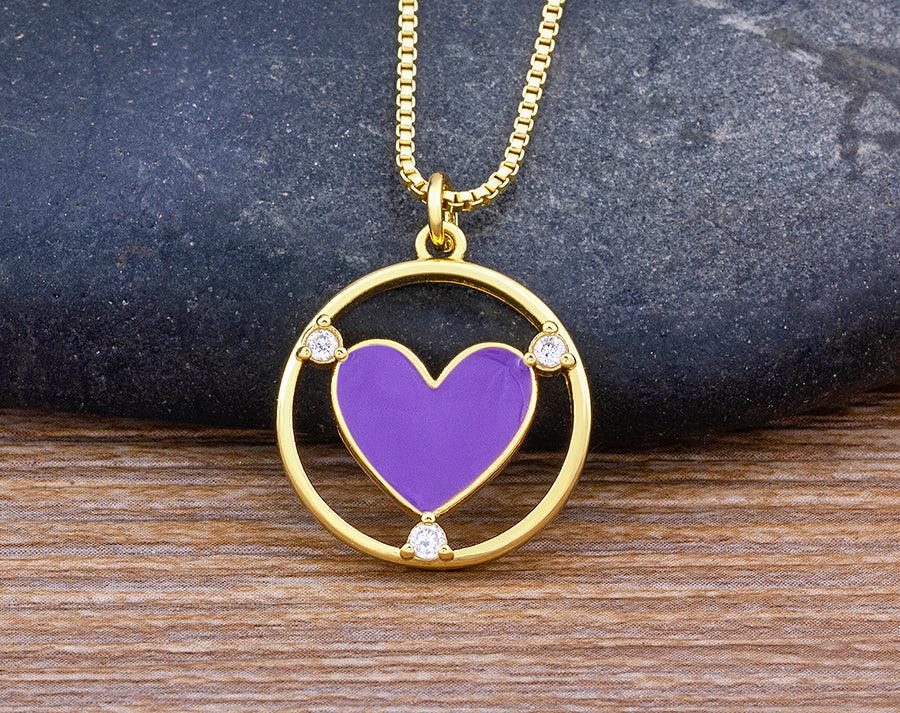 Amanda Heart Necklace - Rosetose