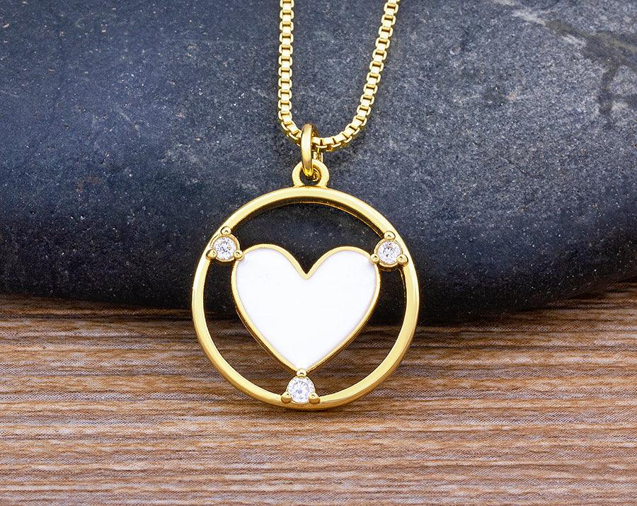 Amanda Heart Necklace - Rosetose
