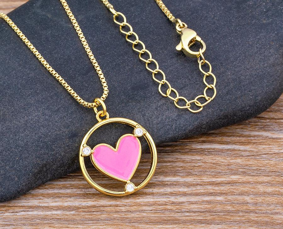 Amanda Heart Necklace - Rosetose