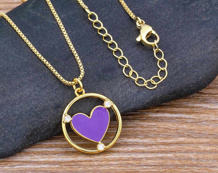 Amanda Heart Necklace - Rosetose