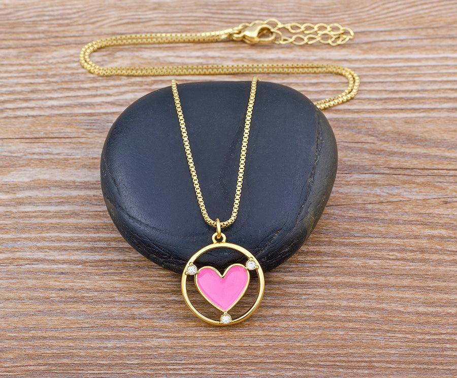 Amanda Heart Necklace - Rosetose