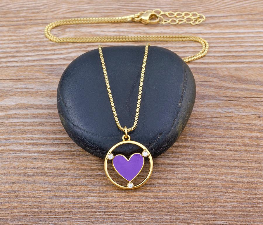 Amanda Heart Necklace - Rosetose