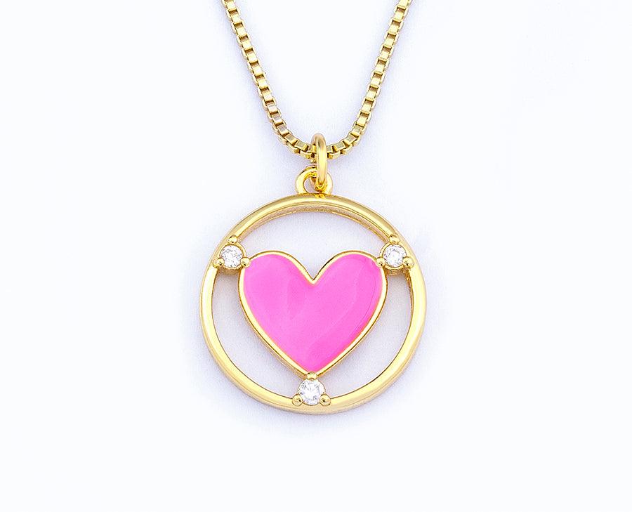 Amanda Heart Necklace - Rosetose