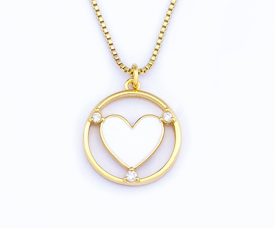 Amanda Heart Necklace - Rosetose