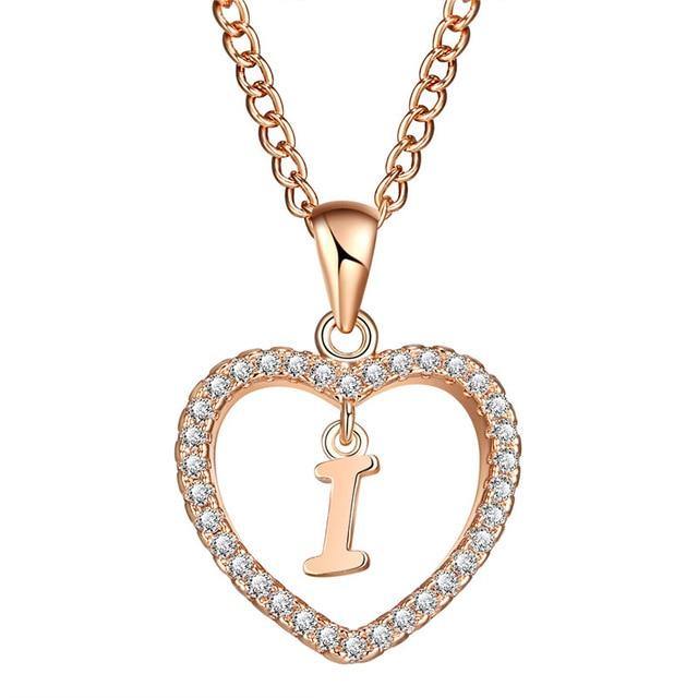 AMORE Initial Necklace - Rosetose