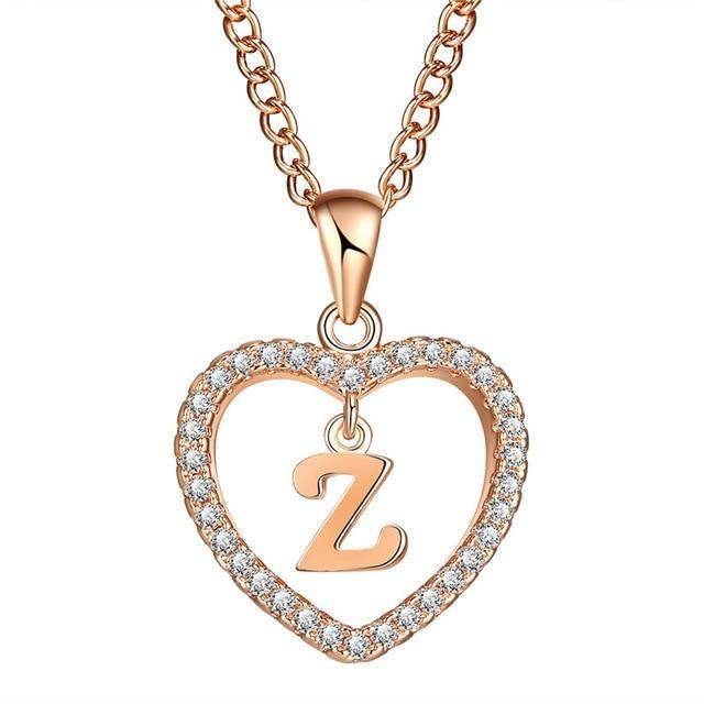 AMORE Initial Necklace - Rosetose