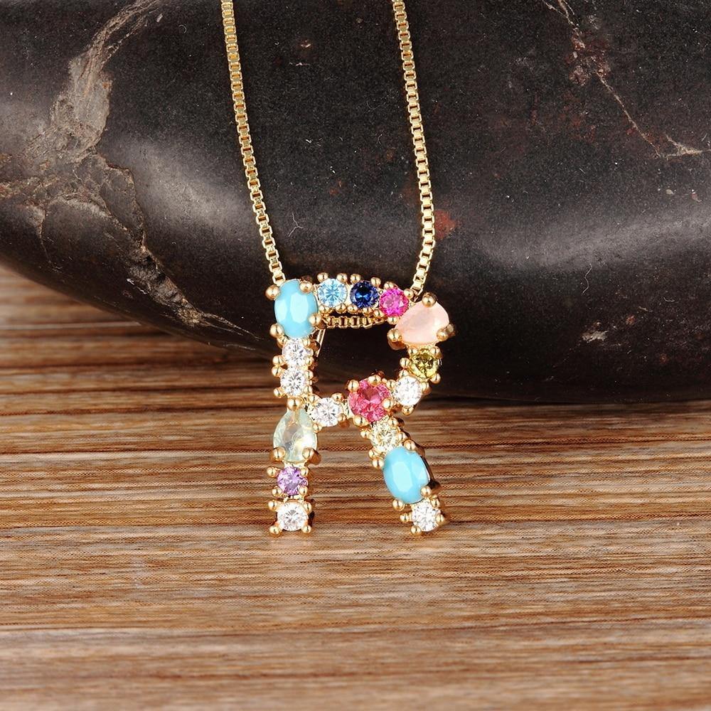 ELAINA Initial Necklace - Rosetose
