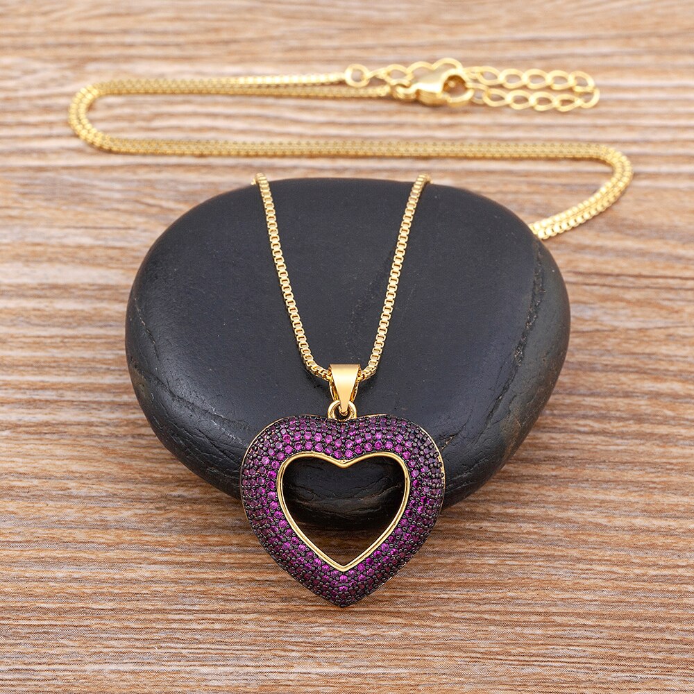 Charlotte Crystal Heart Necklace