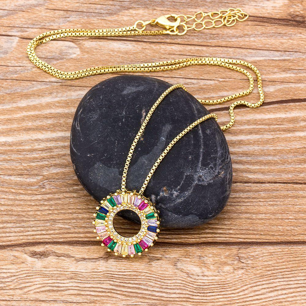 Laila Multicolor Crystal Necklace - Rosetose