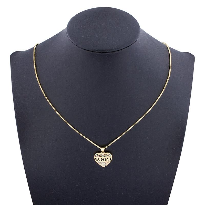 Mom Heart Multicolor Necklace - Rosetose