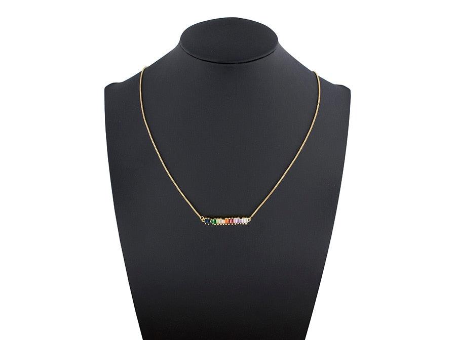 Nora Multicolor Crystal Necklace - Rosetose