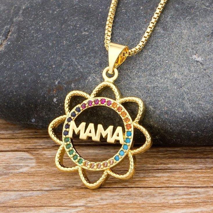 Mama Sunflower Multicolor Necklace - Rosetose